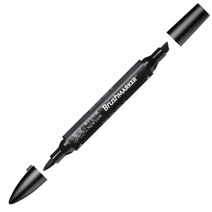 Маркер художественный "Brush", черный